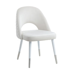 Silla auxiliar de terciopelo Zemirah de 83 cm de alto (juego de 2)