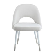 Silla auxiliar de terciopelo Zemirah de 83 cm de alto (juego de 2)