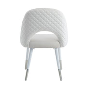 Silla auxiliar de terciopelo Zemirah de 83 cm de alto (juego de 2)