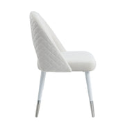 Silla auxiliar de terciopelo Zemirah de 83 cm de alto (juego de 2)