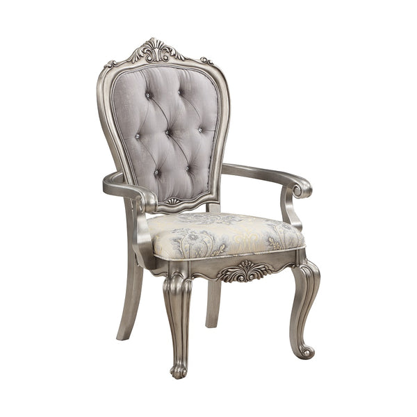 Ariadne Velvet Arm Chair Set with classic style