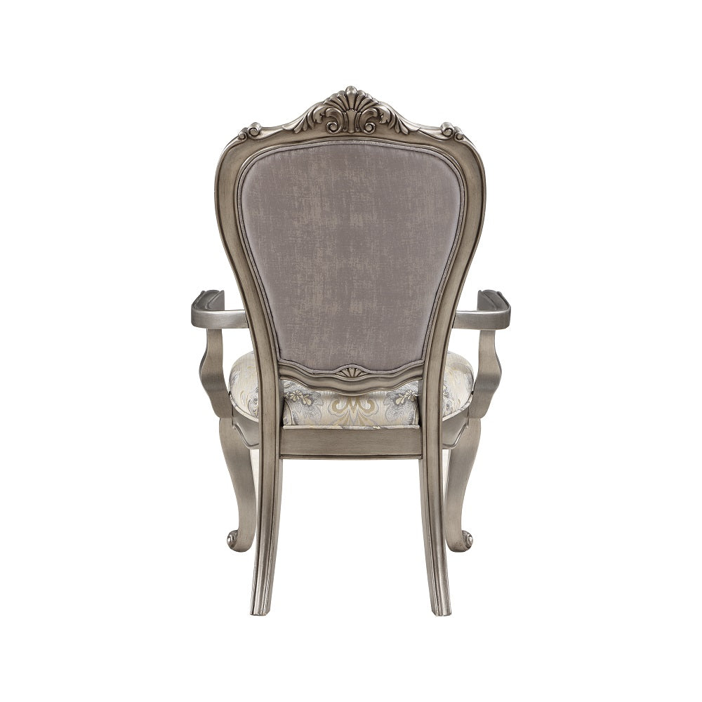 Ariadne Velvet Arm Chair Set with classic style