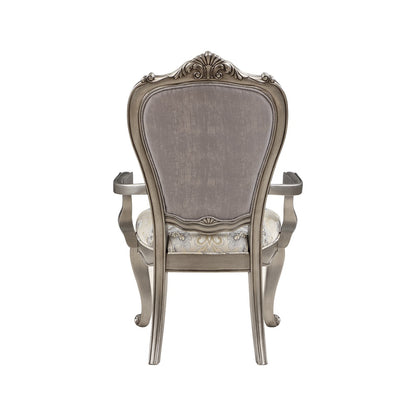 Ariadne Velvet Arm Chair Set with classic style