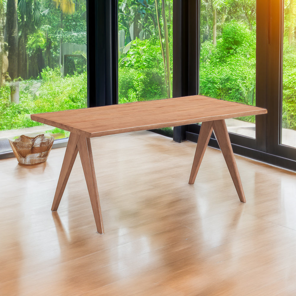Mesa de comedor rectangular Velentina de 63" de largo