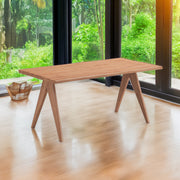 Mesa de comedor rectangular Velentina de 63" de largo