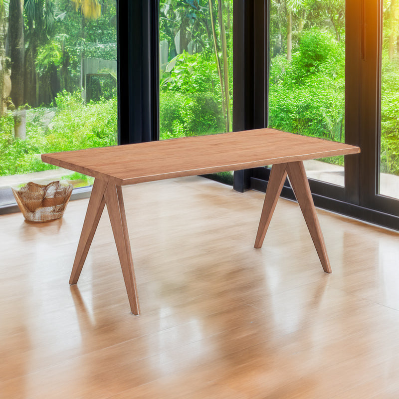 Mesa de comedor rectangular Velentina de 63" de largo