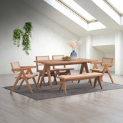 Banco de madera Velentina de 51" de largo