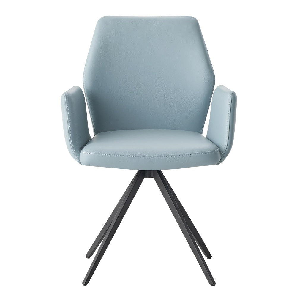 Silla auxiliar tapizada Segismunda de 86 cm de alto con asiento giratorio