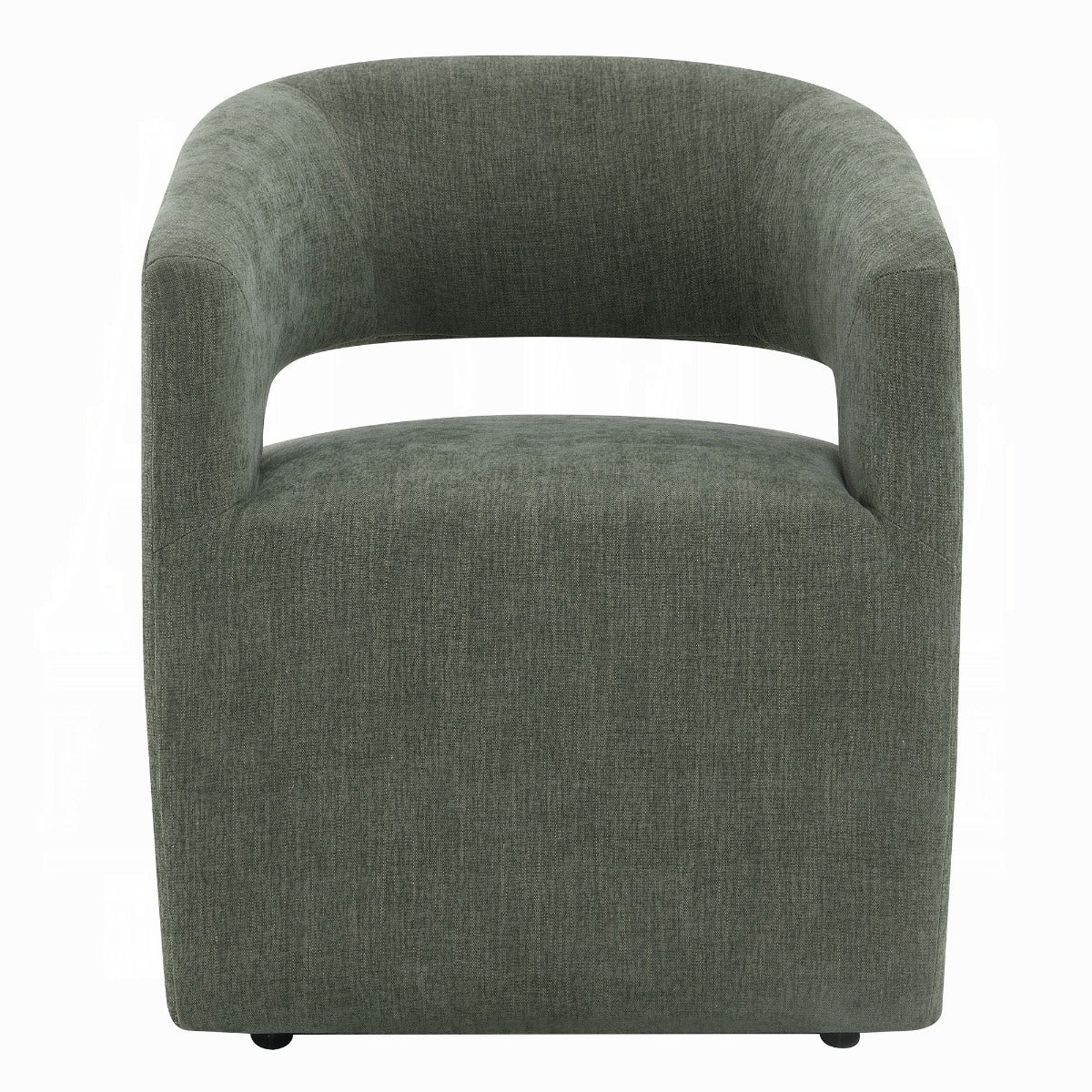 Libni Arm Chair w/Casters - Green Linen