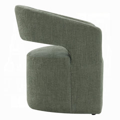 Libni Arm Chair w/Casters - Green Linen