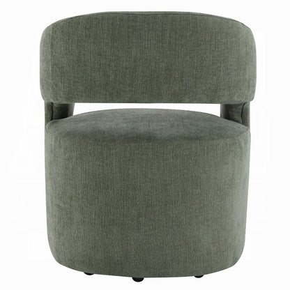 Libni Arm Chair w/Casters - Green Linen