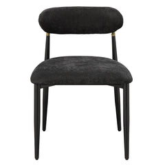 Jaramillo Side Chair (Set of 2) - Black Chenille & Black