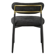 Jaramillo Side Chair (Set of 2) - Black Chenille & Black
