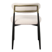 Jaramillo Side Chair (Set of 2) - Beige Linen & Black