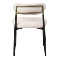 Jaramillo Side Chair (Set of 2) - Beige Linen & Black