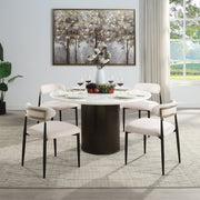 Jaramillo Side Chair (Set of 2) - Beige Linen & Black