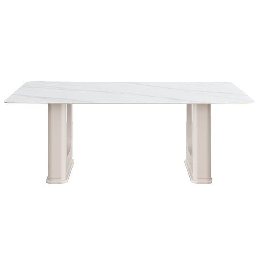 Kalam 79"L Rectangular Dining Table with Ceramic Top