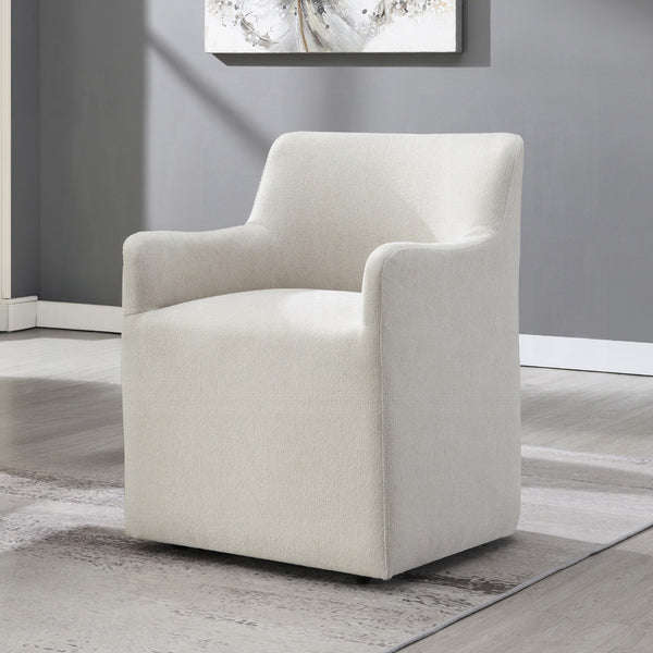 Cafell Arm Chair w/Swivel Casters