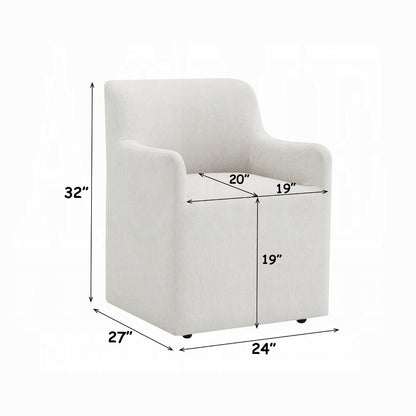 Cafell Arm Chair w/Swivel Casters