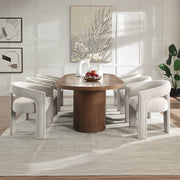 Gamarya 79"L Oval Dining Table