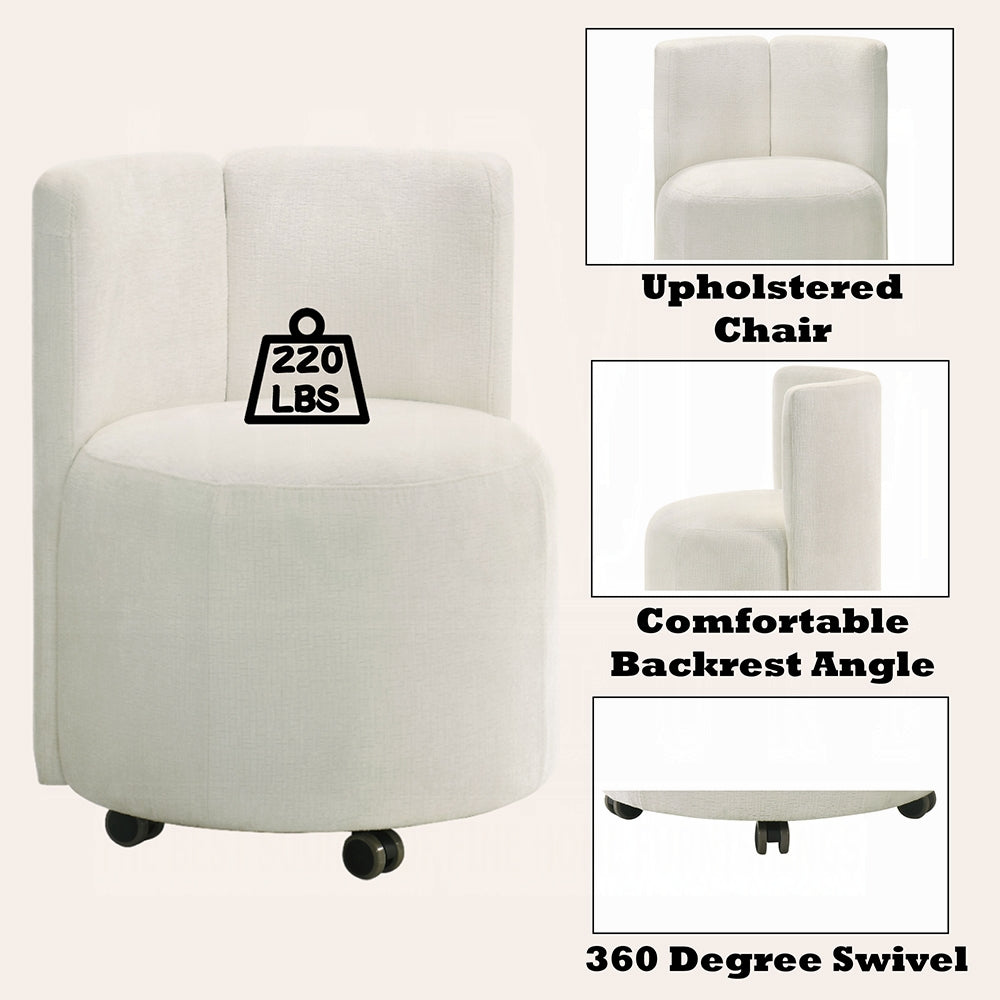 Blayde 31"H Upholstered Side Chair with Swivel (Set-2)