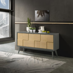 Servidor rectangular Blayde de 59" de largo y 3 puertas