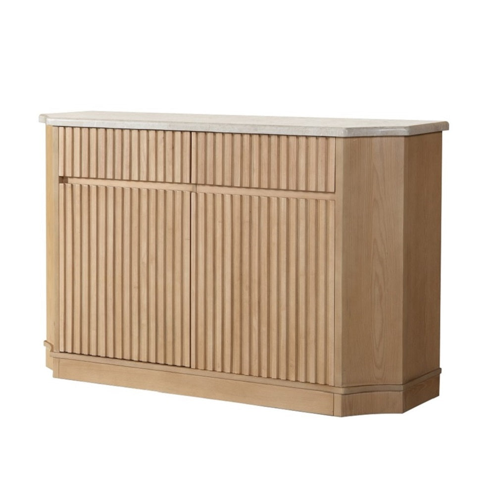 Servidor rectangular Qwin de 71" de largo con almacenamiento