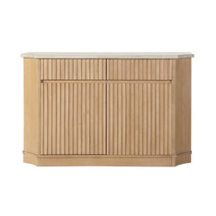 Servidor rectangular Qwin de 71" de largo con almacenamiento