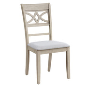 Ferris Side Chair (Set of 2) - Beige Linen & Antique Bone White