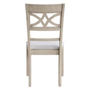 Ferris Side Chair (Set of 2) - Beige Linen & Antique Bone White