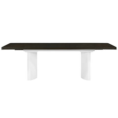 Mesa de comedor rectangular Carena de 96" de largo con hojas