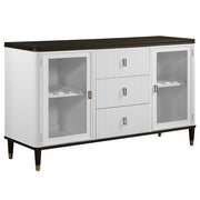 Servidor rectangular Carena de 62" de largo con almacenamiento
