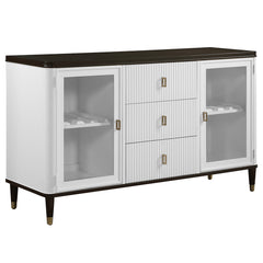 Servidor rectangular Carena de 62" de largo con almacenamiento