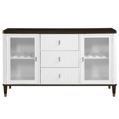 Servidor rectangular Carena de 62" de largo con almacenamiento