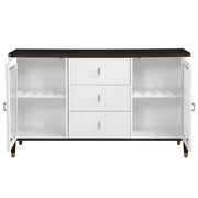 Servidor rectangular Carena de 62" de largo con almacenamiento