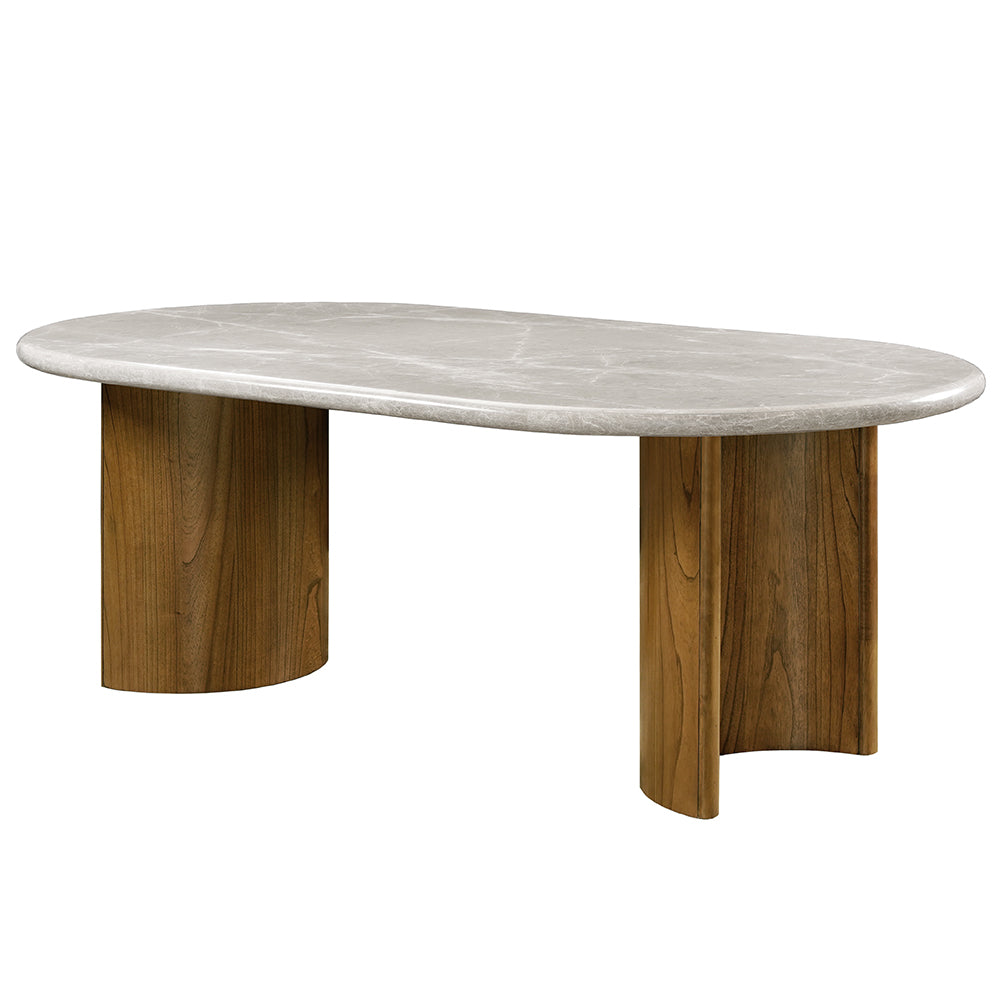 Mesa de comedor ovalada Darcy de 87" de largo