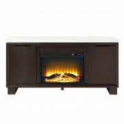 Edwyn Server w/Natural Marble Top & Fireplace