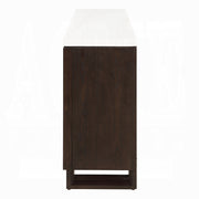 Edwyn Server w/Natural Marble Top & Fireplace