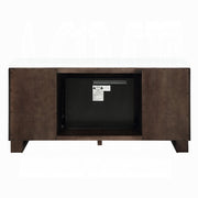 Edwyn Server w/Natural Marble Top & Fireplace