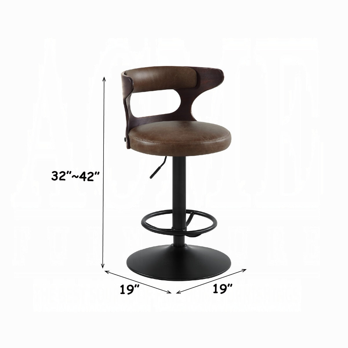Saba Adjustable Stool w/Swivel