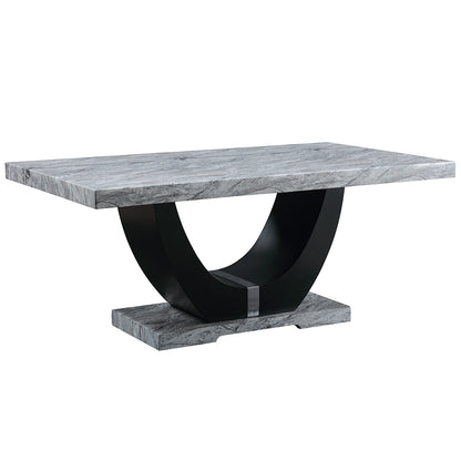 Mesa de comedor rectangular Caralin de 70 pulgadas de largo