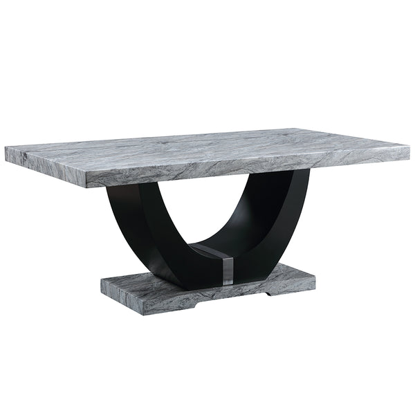 Mesa de comedor rectangular Caralin de 70 pulgadas de largo