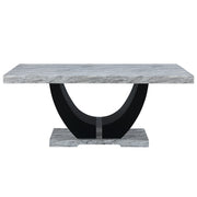Mesa de comedor rectangular Caralin de 70 pulgadas de largo