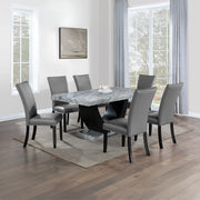 Mesa de comedor rectangular Caralin de 70 pulgadas de largo