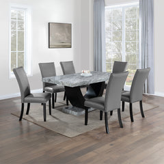 Mesa de comedor rectangular Caralin de 70 pulgadas de largo