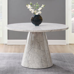 Mesa de comedor redonda Kacey de 47" de diámetro