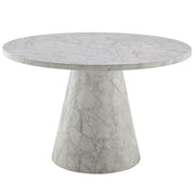 Mesa de comedor redonda Kacey de 47" de diámetro