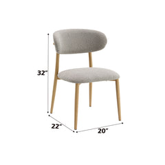 Silla auxiliar Kacey tapizada sin brazos de 81 cm (juego de 2)