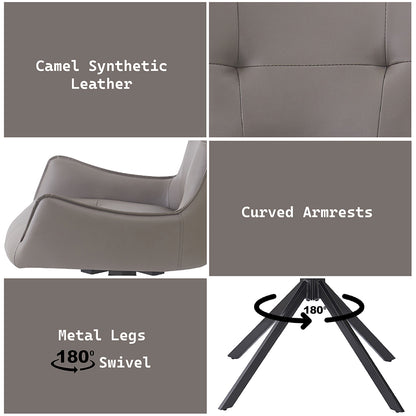 Damita Side Chair w/Swivel (Set of 2)