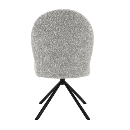 Silla auxiliar tapizada Lawton de 91 cm de alto con asiento giratorio (juego de 2)